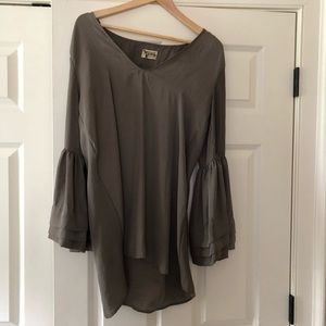 MuMu bell-sleeve tunic/mini